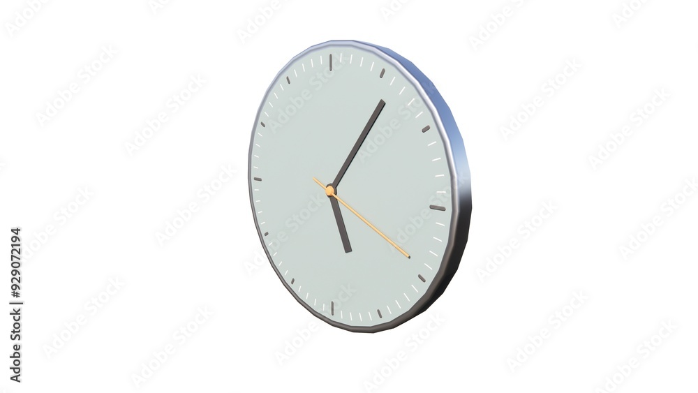 Illustration of a digital table clock which is a time display device with a battery powered engine Illustration of a digital table clock which is a time display device with a battery powered engine