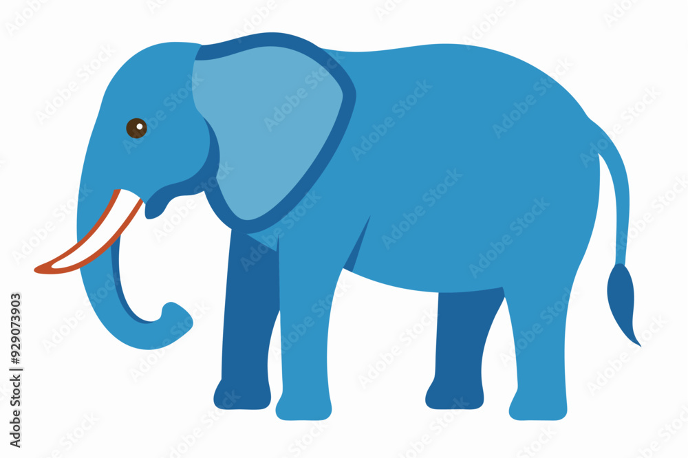 An Elephant vector art illustration