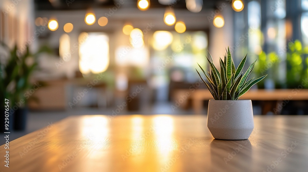 Serene Cafe Ambiance: A lone succulent basks in the warm glow of cafe lights, inviting patrons to unwind in a tranquil setting. Serene Cafe Ambiance: A lone succulent basks in the warm glow of cafe lights, inviting patrons to unwind in a tranquil setting.