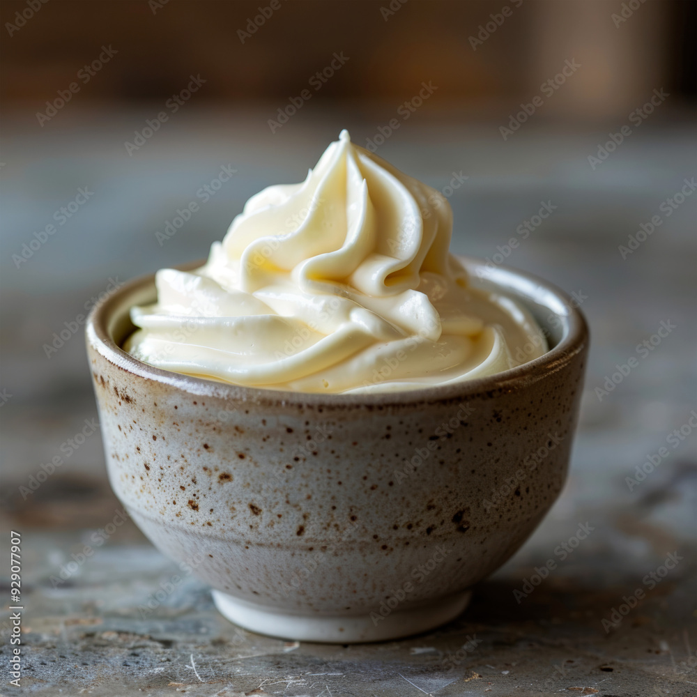 Cup of vanilla cream Cup of vanilla cream