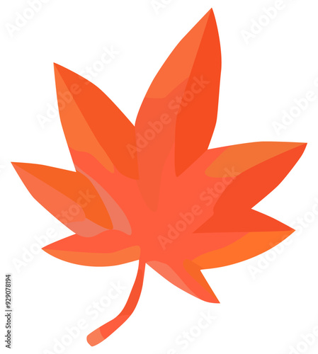 紅葉のイラスト ベクター素材