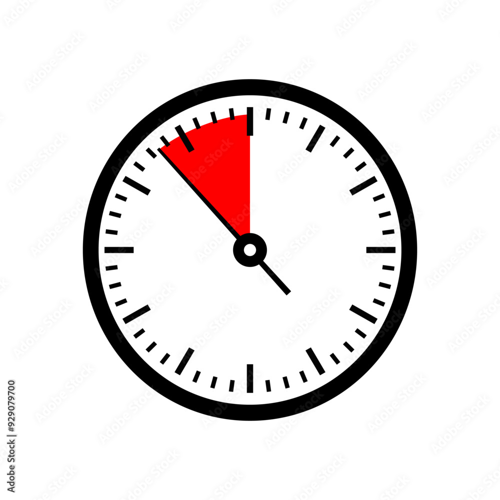 Hurry up, end of time, countdown - minimalist vector icon Hurry up, end of time, countdown - minimalist vector icon