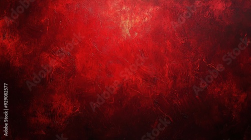 Crimson Abyss: Abstract Red Oil Painting Texture 