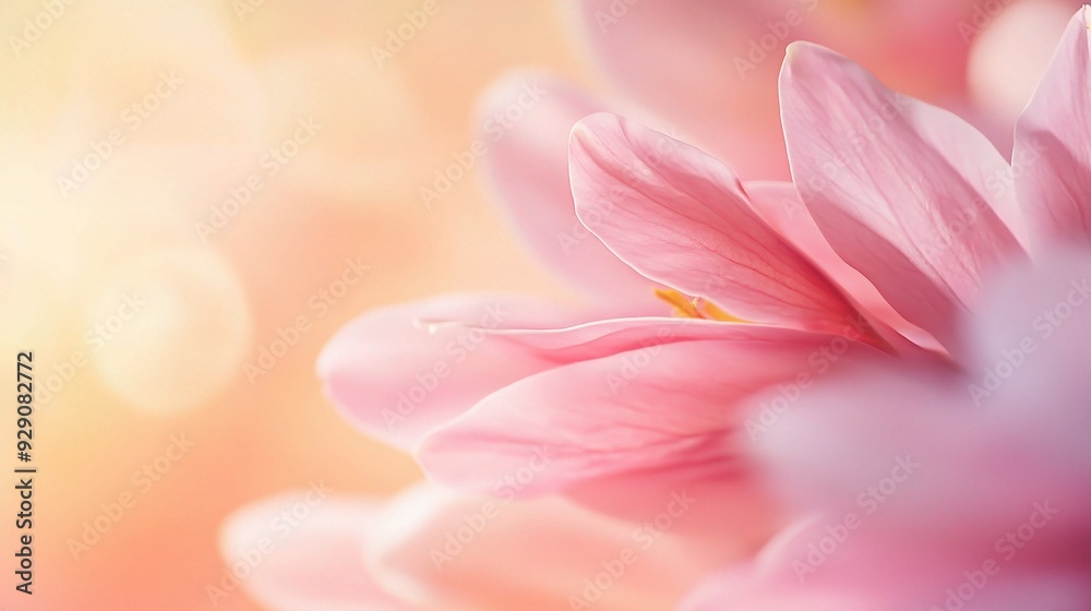 Soft Pink Blossom: A delicate pink flower petal, bathed in warm light, blooms in a soft, romantic image. Its gentle texture and delicate form create an ethereal beauty. Soft Pink Blossom: A delicate pink flower petal, bathed in warm light, blooms in a soft, romantic image. Its gentle texture and delicate form create an ethereal beauty.