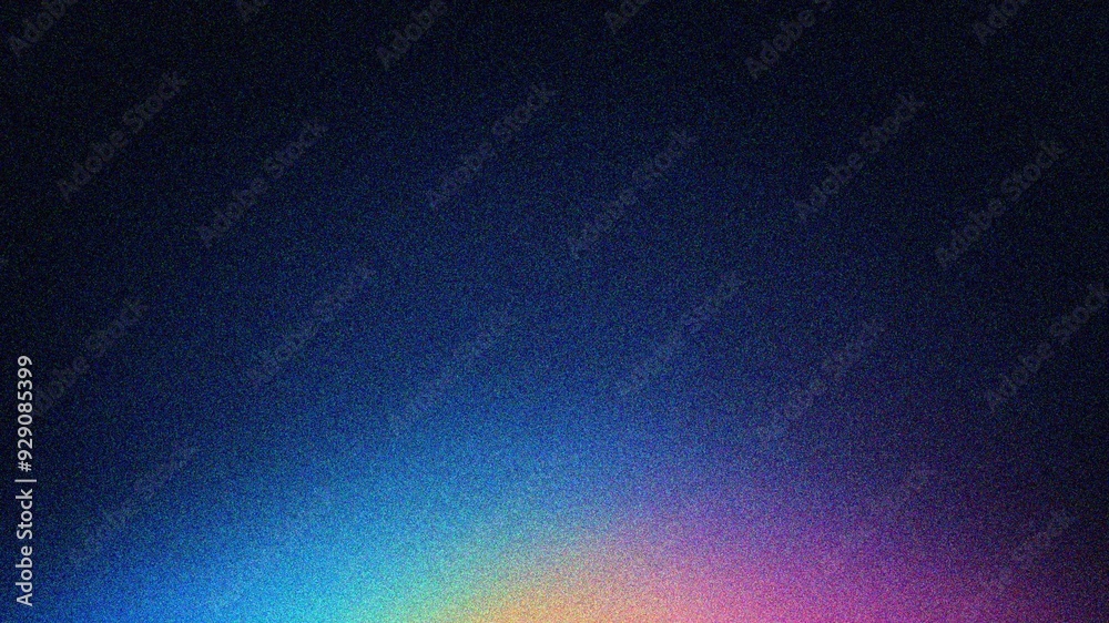 Obraz premium Navy grainy poster background, abstract dark color noisy color gradient shape texture banner header cover backdrop design