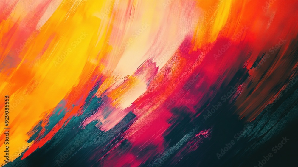 Abstract Fire & Passion: A vibrant, digital painting captures the essence of fire and passion, with bold strokes of orange, yellow, red, and teal. Abstract Fire & Passion: A vibrant, digital painting captures the essence of fire and passion, with bold strokes of orange, yellow, red, and teal.