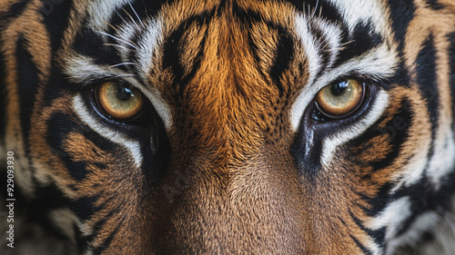 close up eyes of a tiger