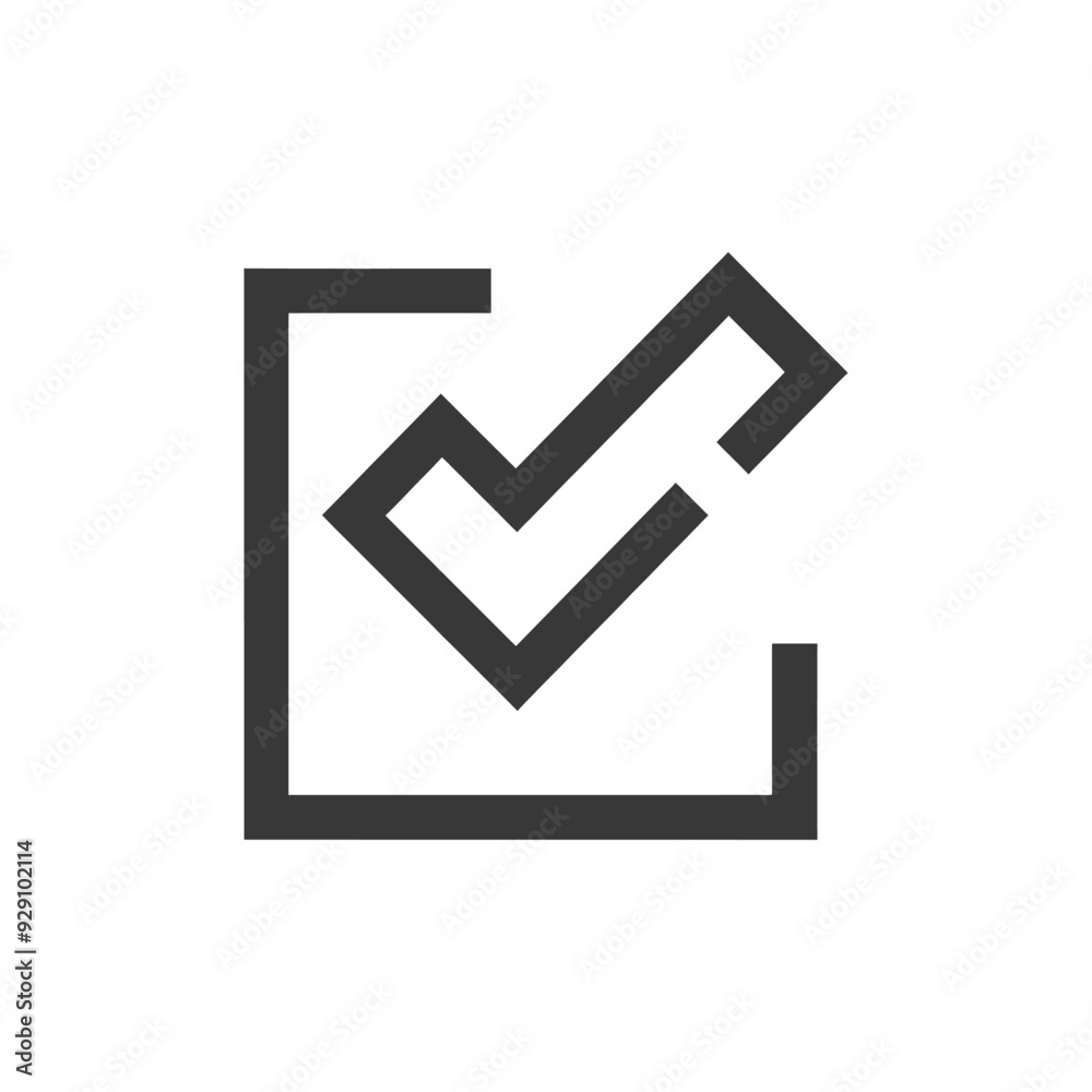 Check Mark in a Square Icon Check Mark in a Square Icon