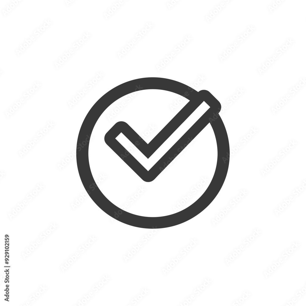 Check Mark Inside a Circle Icon Check Mark Inside a Circle Icon