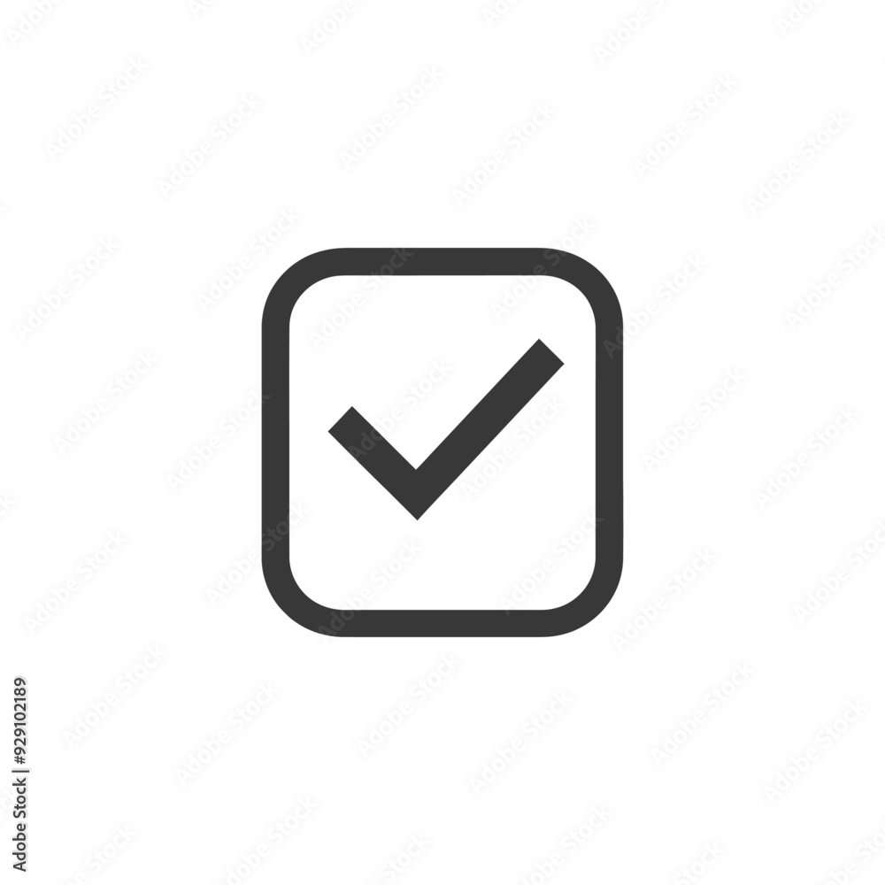 Check Mark Inside a Square Check Mark Inside a Square