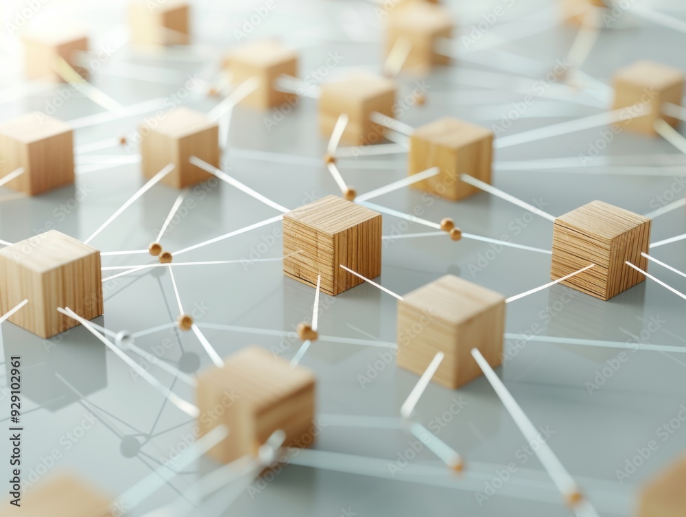 Wooden Blocks Network Model Wooden Blocks Network Model