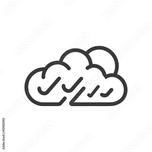 Cloudy Weather with Rain and a Sun Peak