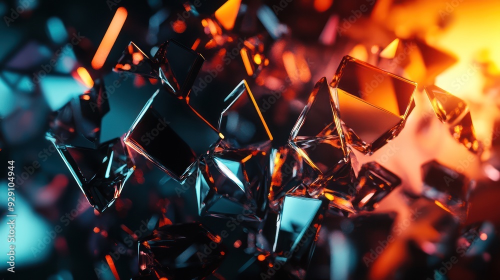 Abstract Shattered Crystal Abstract Shattered Crystal