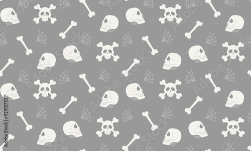 Wallpaper Mural Halloween Pattern - Fun skull themed pattern for all ages in high quality that fits perfectly. See more in our profile Torontodigital.ca