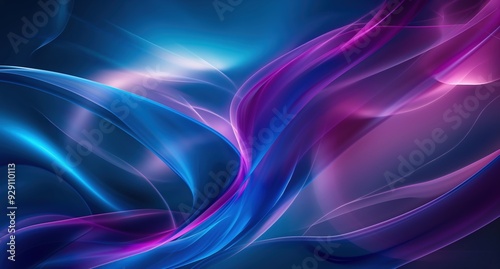 A blue and purple swirl of light and color