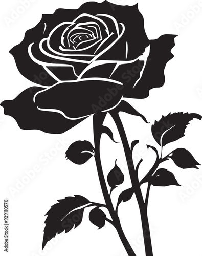 Black Rose Silhouette