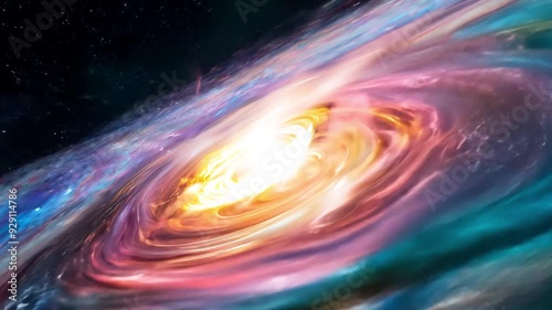 Interstellar Spiral: The Galactic Path - made with Generative AI photo