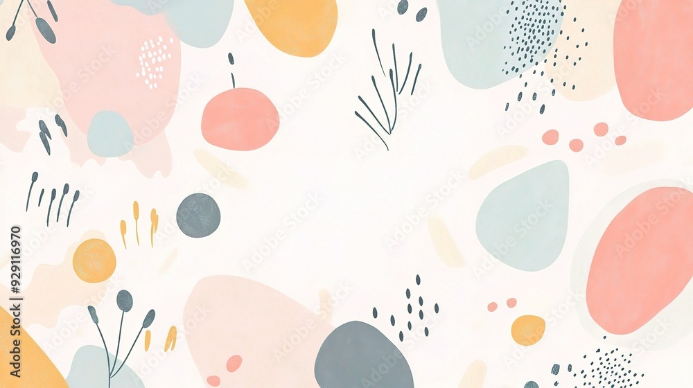 cute background with playful, whimsical elements and soft colors, bringing joy and warmth, copy space cute background with playful, whimsical elements and soft colors, bringing joy and warmth, copy space