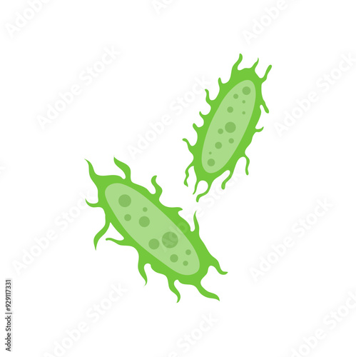 zooplankton sea microorganisms, cartoon vector icon isolated on white background