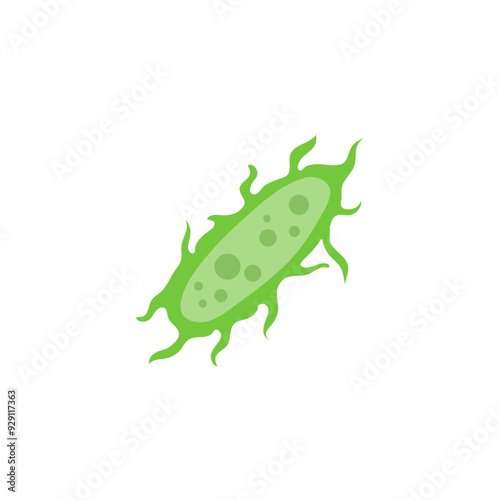 zooplankton sea microorganisms, cartoon vector icon isolated on white background