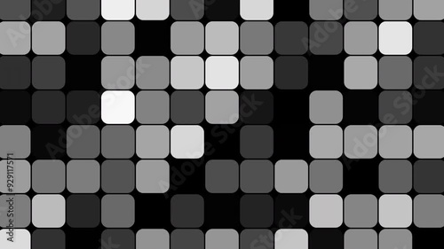 Abstract background black and white flashing squares 3