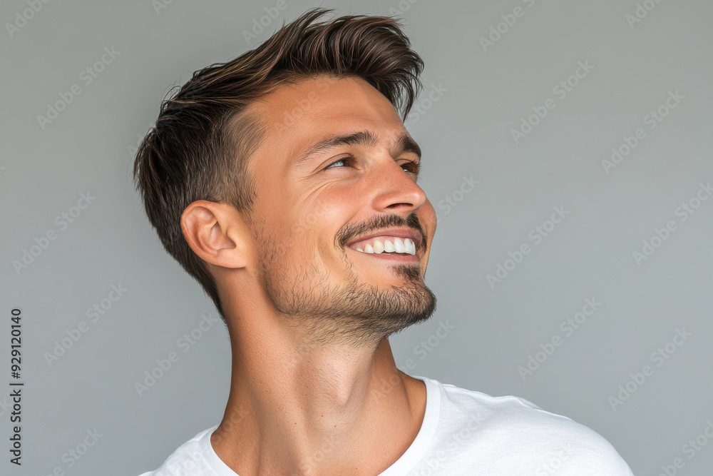 Obraz premium A close up of a man's face
