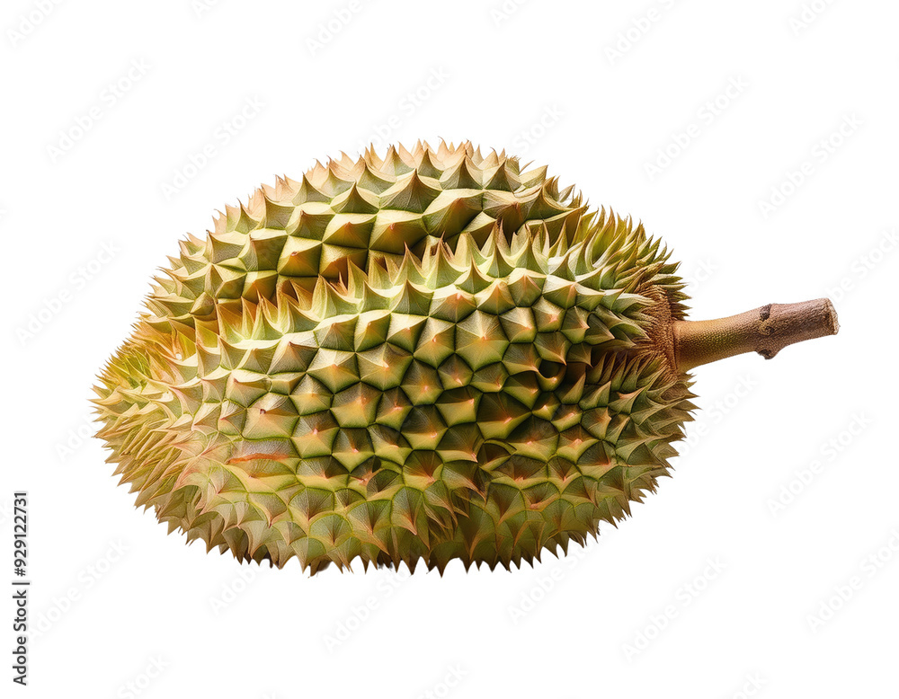 Whole durian fruit showcasing its unique spiky exterior and tropical appeal, perfect for culinary and exotic themes. Whole durian fruit showcasing its unique spiky exterior and tropical appeal, perfect for culinary and exotic themes.