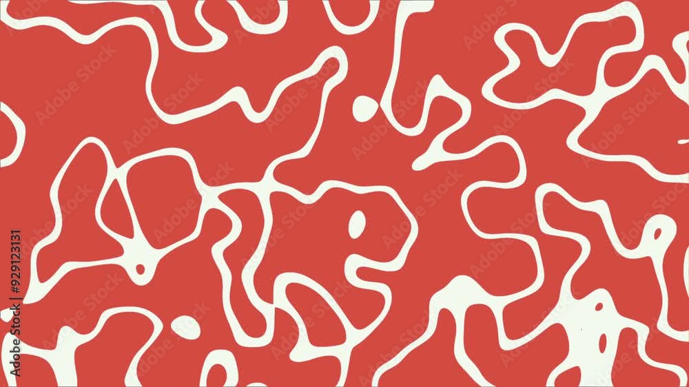 Abstract red background animation with white lines Abstract red background animation with white lines