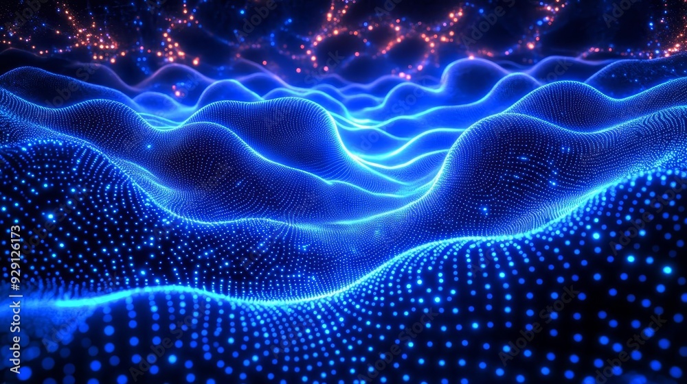 Abstract search engine concept, digital neural network, data flow visualization, electric blue glow, high-tech, ultra-modern aesthetic Abstract search engine concept, digital neural network, data flow visualization, electric blue glow, high-tech, ultra-modern aesthetic