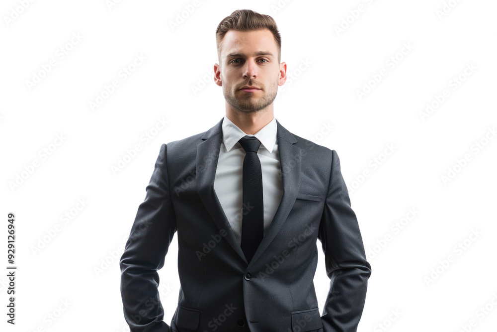 Businessman in sharp suit isolated on white background. Businessman in sharp suit isolated on white background.