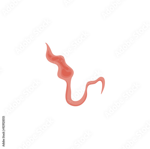 Flatworms parasite illustration 
