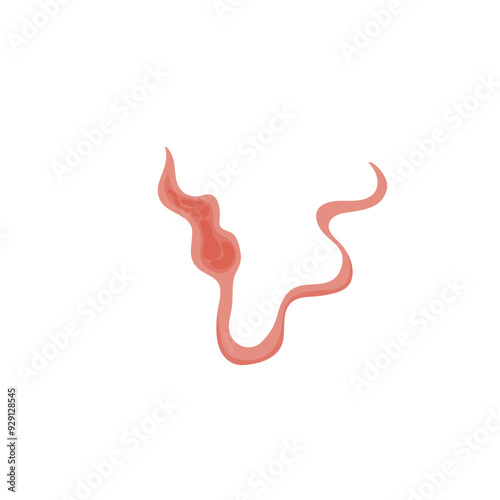 Flatworms parasite illustration 