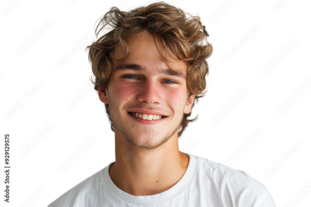 Handsome young man in a relaxed pose with a friendly smile on a white background. Handsome young man in a relaxed pose with a friendly smile on a white background.