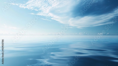 Wallpaper Mural Design a serene blue background with smooth gradients, calming hues, and a tranquil feel, copy space Torontodigital.ca