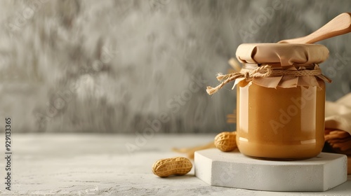 Organic Peanut Butter in Gl...