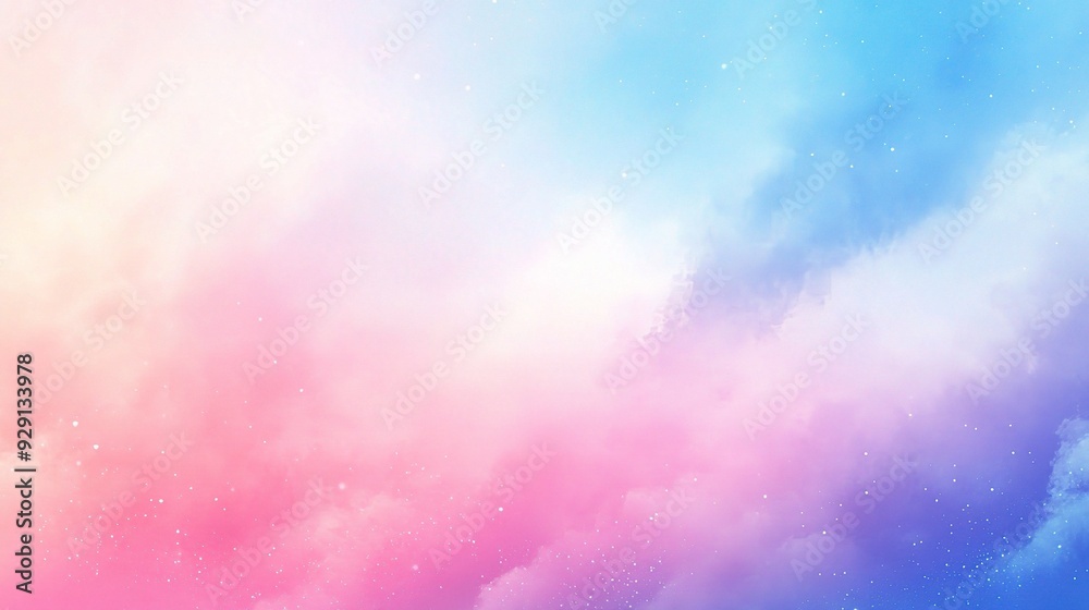 Pastel Sky Dreamscape: A soft and ethereal dreamscape of pastel hues, with delicate clouds floating across a sky painted with shades of pink, blue, and yellow Pastel Sky Dreamscape: A soft and ethereal dreamscape of pastel hues, with delicate clouds floating across a sky painted with shades of pink, blue, and yellow