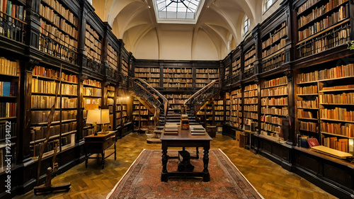 books in the library
