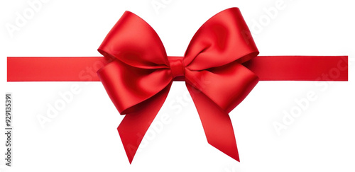 PNG Elegant red ribbon bow decoration