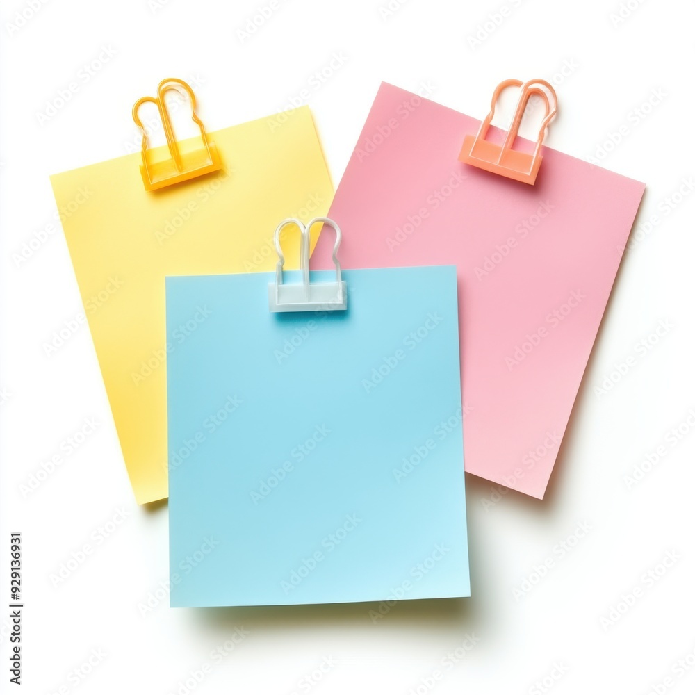 Sticky Note Separated on a White Background Sticky Note Separated on a White Background