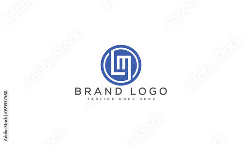 letter LM logo design vector template design for brand.