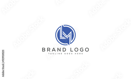 letter LM logo design vector template design for brand.