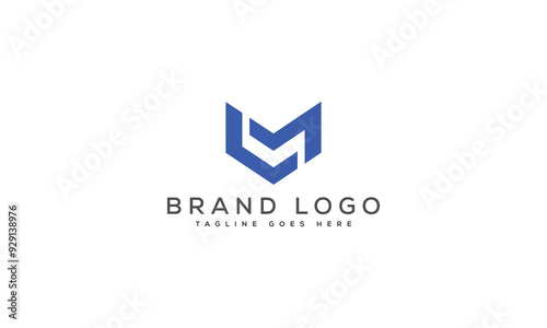 letter LM logo design vector template design for brand.