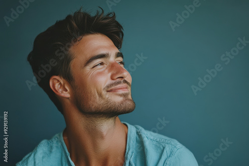 A close up of a man's face