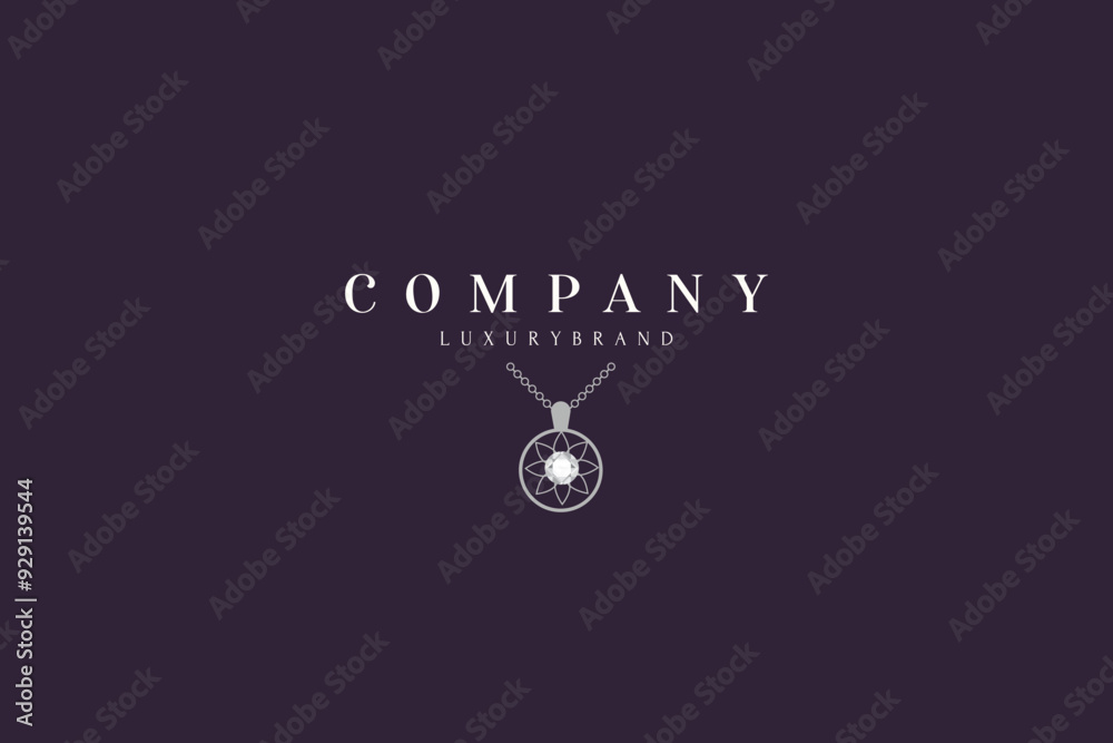 Fototapeta premium Luxury elegant emblem logo templates for jewelry business