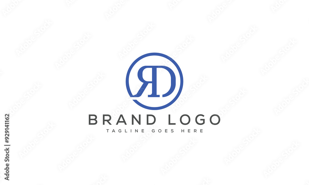 letter RD logo design vector template design for brand. letter RD logo design vector template design for brand.