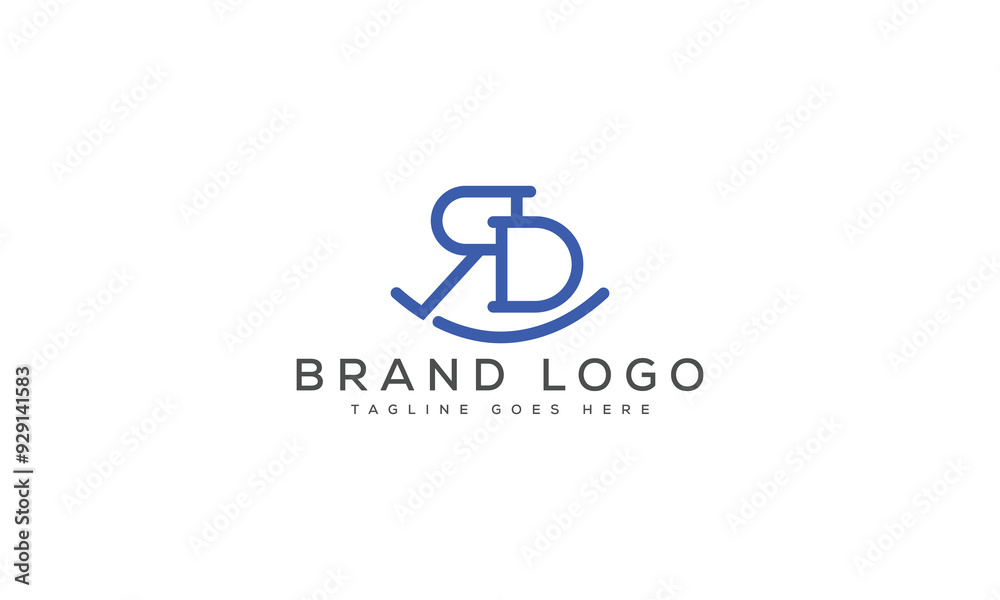 letter RD logo design vector template design for brand. letter RD logo design vector template design for brand.