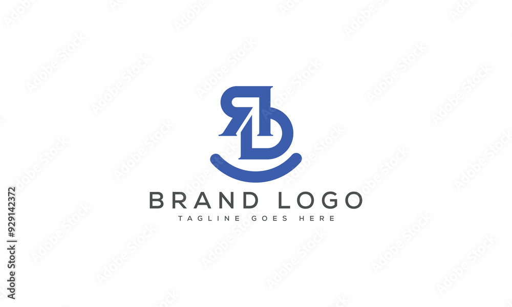 letter RD logo design vector template design for brand.