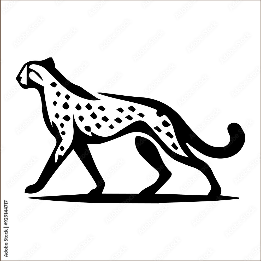 Fototapeta premium Cheetah Illustration 