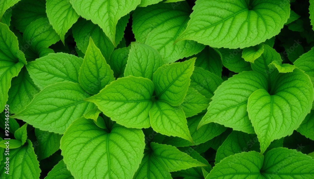 close-up of lush green foliage with intricate veins and slight curling on some leaves forming a vibrant and textured surface that covers the entire frame close-up of lush green foliage with intricate veins and slight curling on some leaves forming a vibrant and textured surface that covers the entire frame