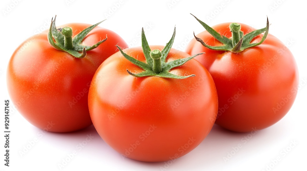 Red tomatos isolated on white background Red tomatos isolated on white background